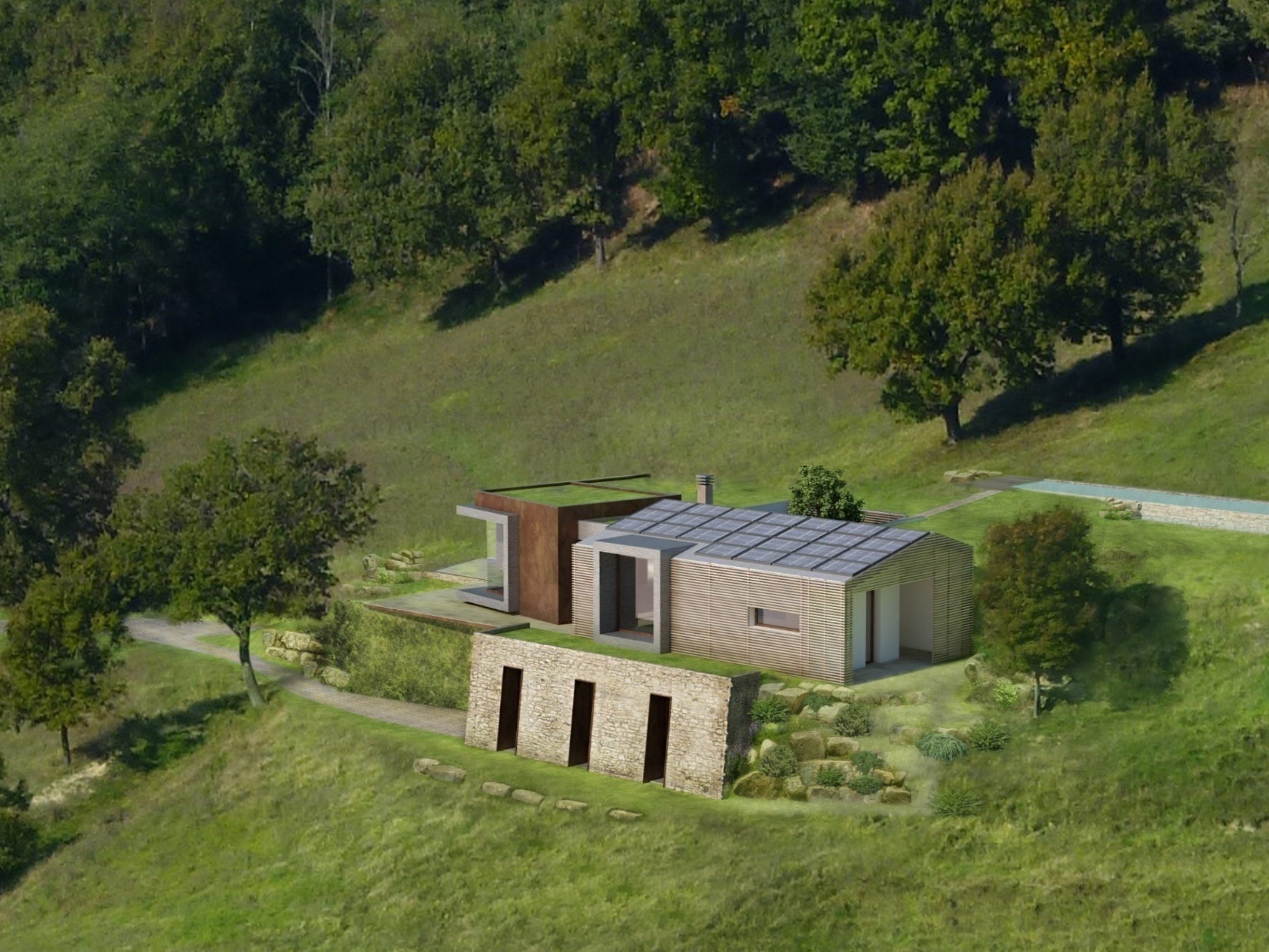 Wooden Houses_Villa_progetto rendering.01