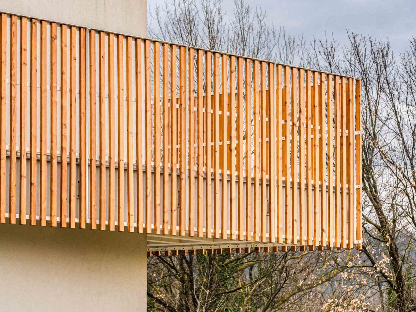 Wooden Houses_Villa Unifamiliare a due piani_Struttura in legno geometrica e moderna. Casa elettrica dotata di fotovoltaico, VMC e frangisole.